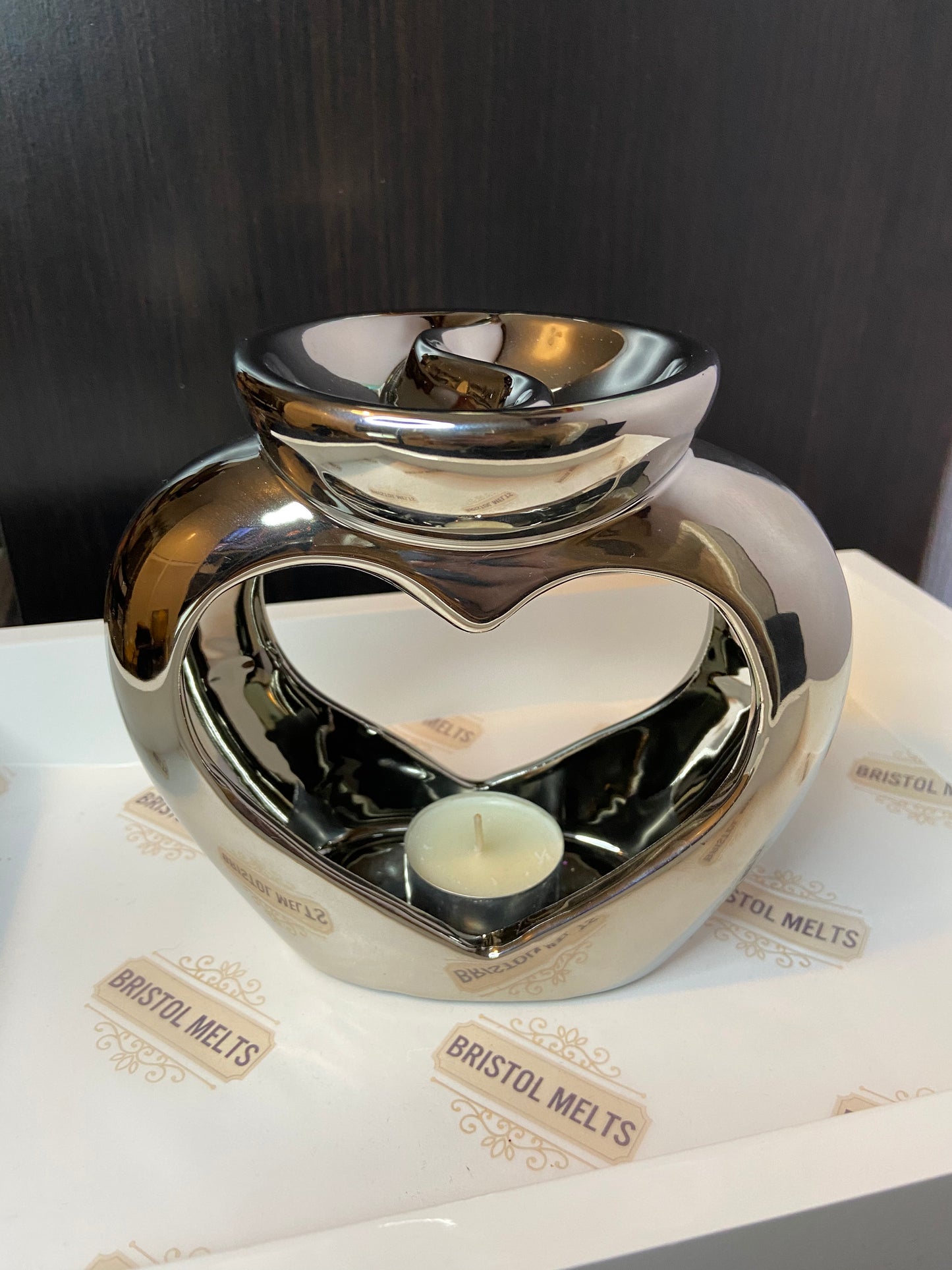 Heart Shaped Wax Burner (Dual Scent)