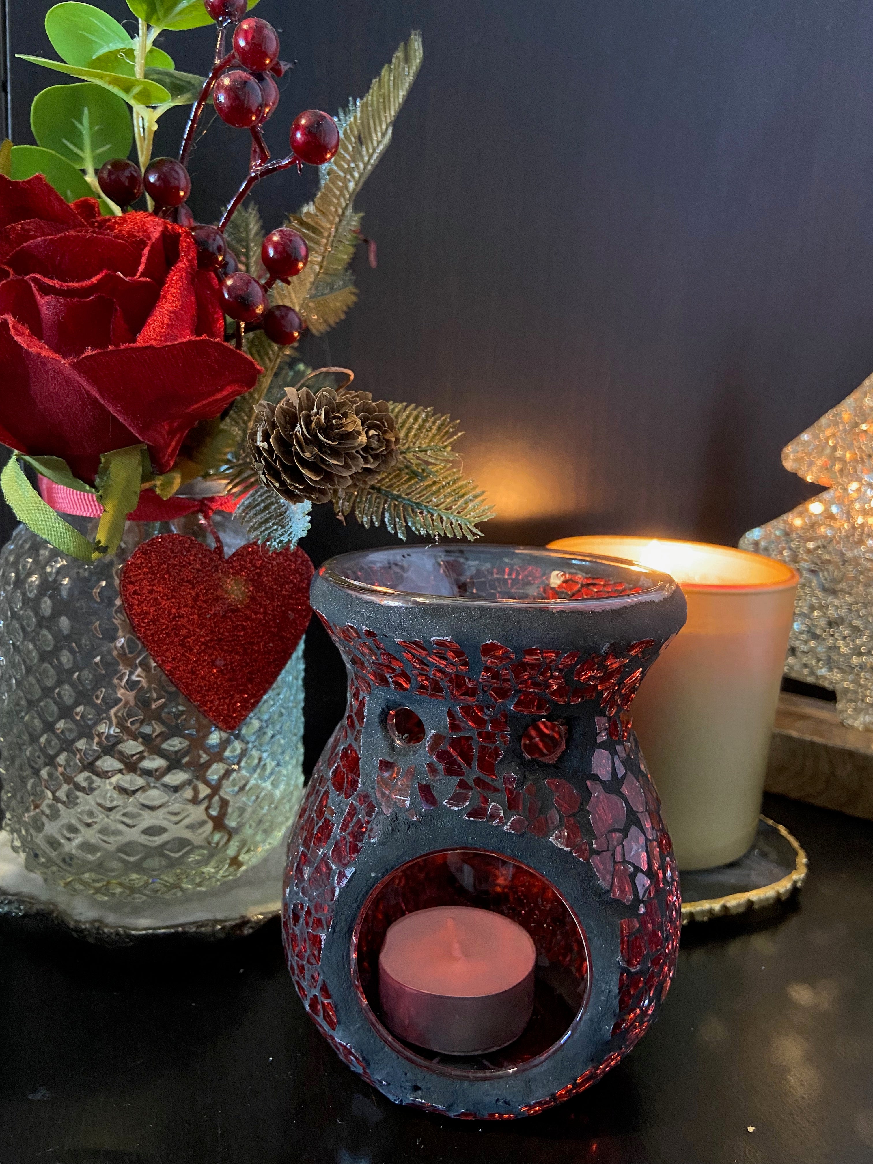 Crackle Glass Wax Burners