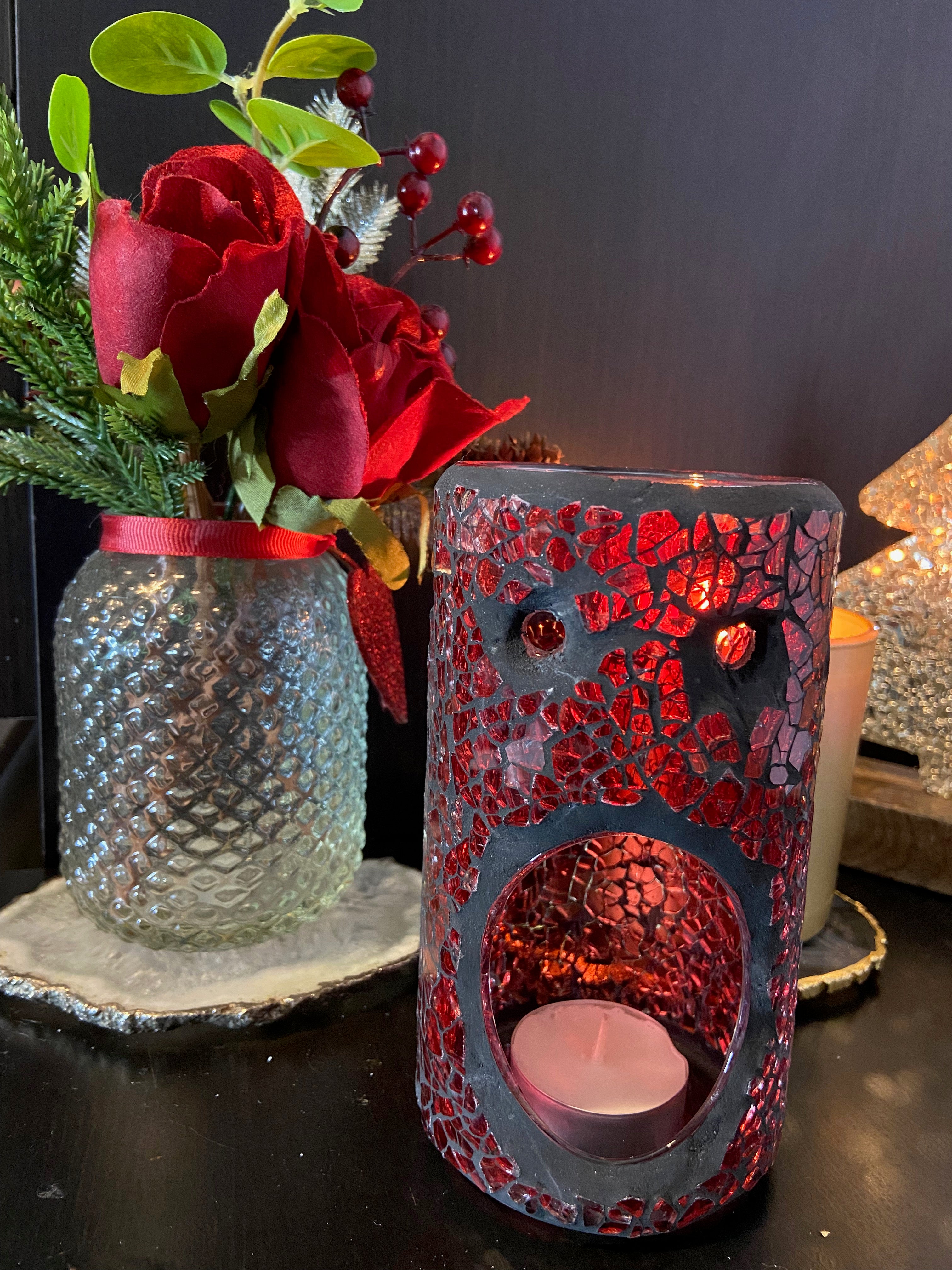 Crackle Glass Wax Burners